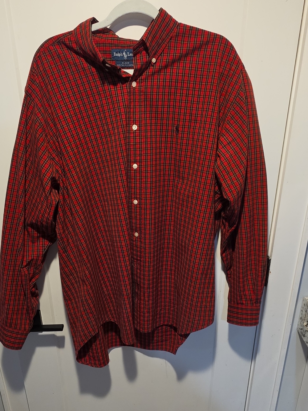 Ralph Lauren Red Plaid Button-Down Shirt